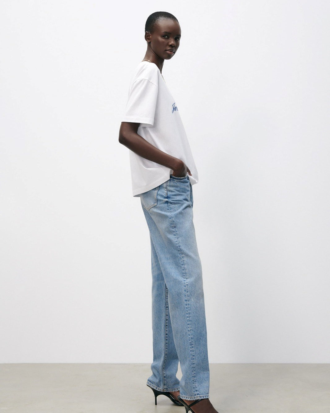 Montmartre Paris Yazılı Kadın Beyaz T-Shirt