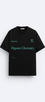 Bisiklet Yaka Organik Chernistry Baskılı Oversize Erkek T-shirt
