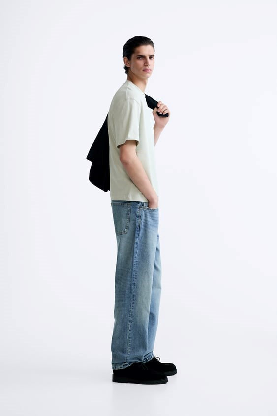 Bisiklet Yaka Syzygy Yazılı Oversize Mint Erkek T-shirt