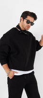Bisiklet Yaka Basic 3 iplik Şardonlu Oversize Sweatshirt