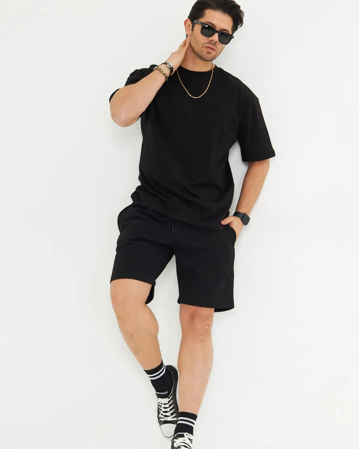 Pamuklu Relax Konforlu Oversize Tişört ve Şort Takımı