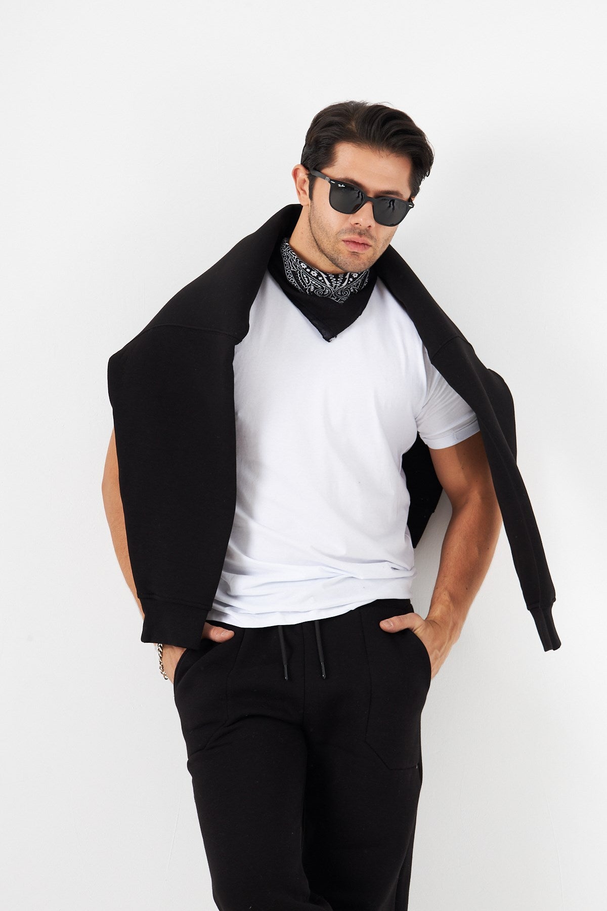 Bisiklet Yaka Basic 3 iplik Şardonlu Oversize Sweatshirt