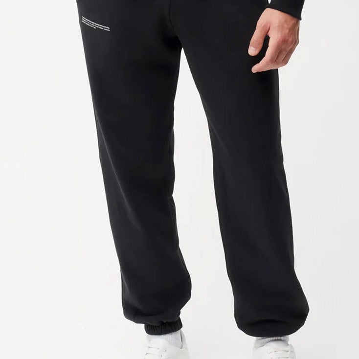 Beli Lastikli Paçası Lastikli Pamuklu Nefes Alan Nature Concept Regular Fit Jogger Siyah Eşofman Al