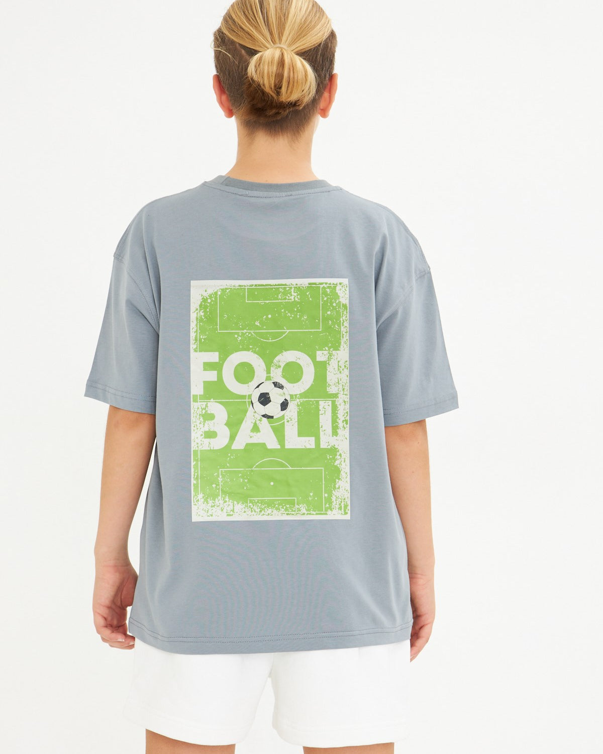 Believe Yazılı Futbol Tasarım Baskılı Füme Çocuk T-shirt