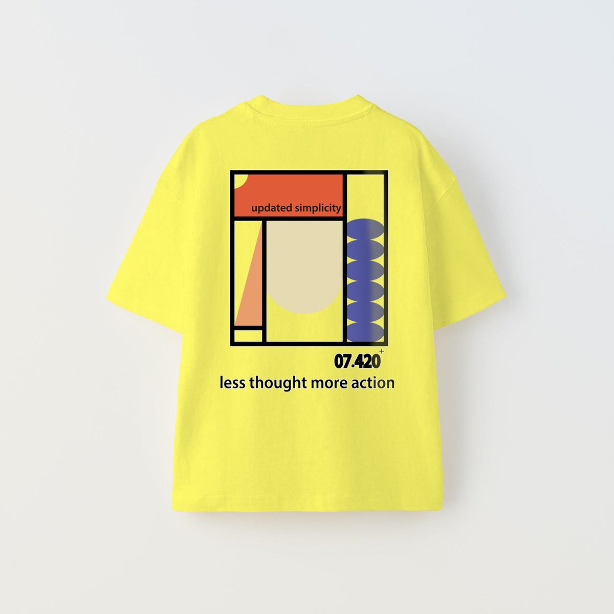 Updated Simplicity Yazılı Desen Tasarım Baskılı Sarı Çocuk T-Shirt