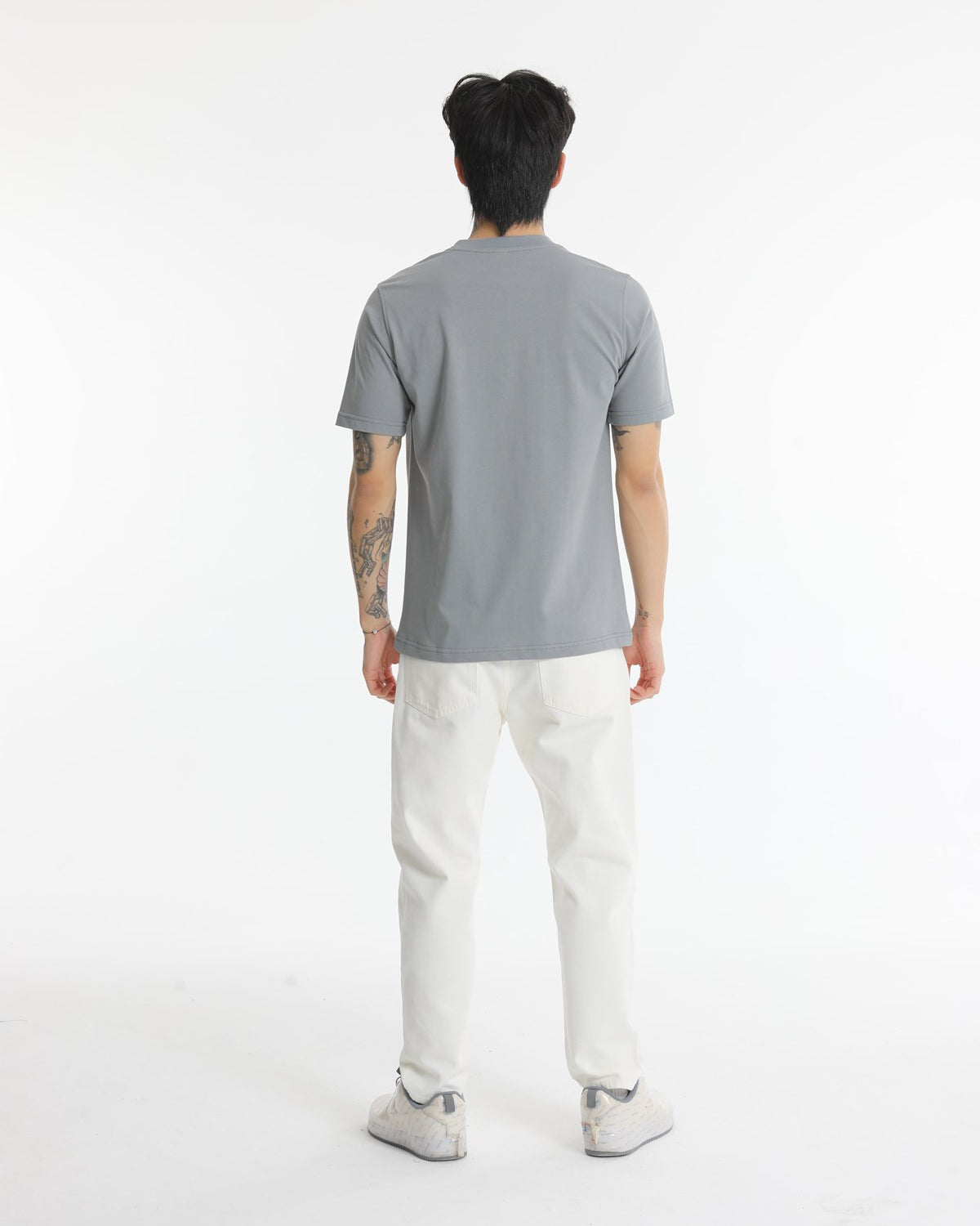 Bisiklet Yaka Erkek Work Hard Baskılı Pamuk T-shirt