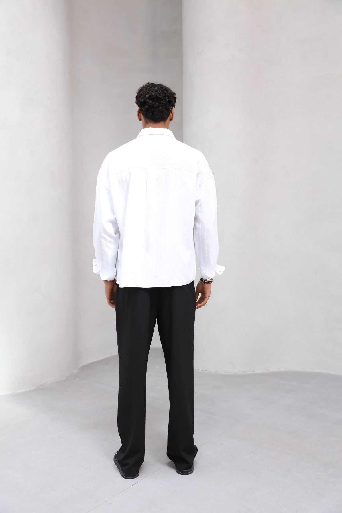 Yumuşak Dokulu Çizgili Modern Erkek Gömlek