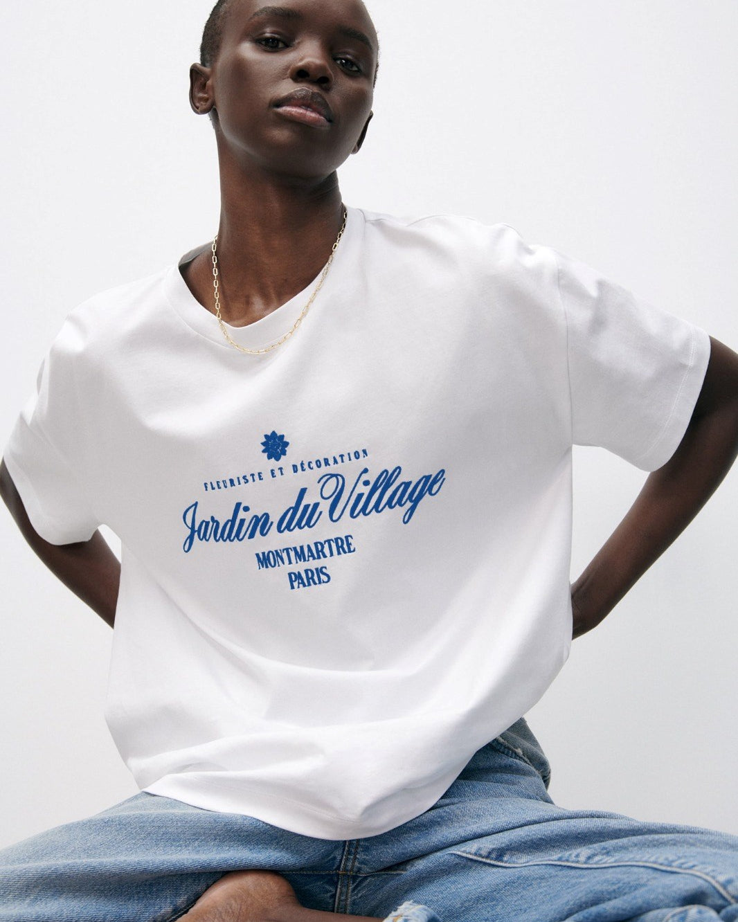 Montmartre Paris Yazılı Kadın Beyaz T-Shirt