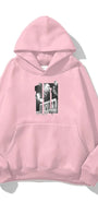 Kapüşonlu İçi Polar Kemal Atatürk 10 Kasım Baskılı Pembe Unisex Hoodie Sweatshirt