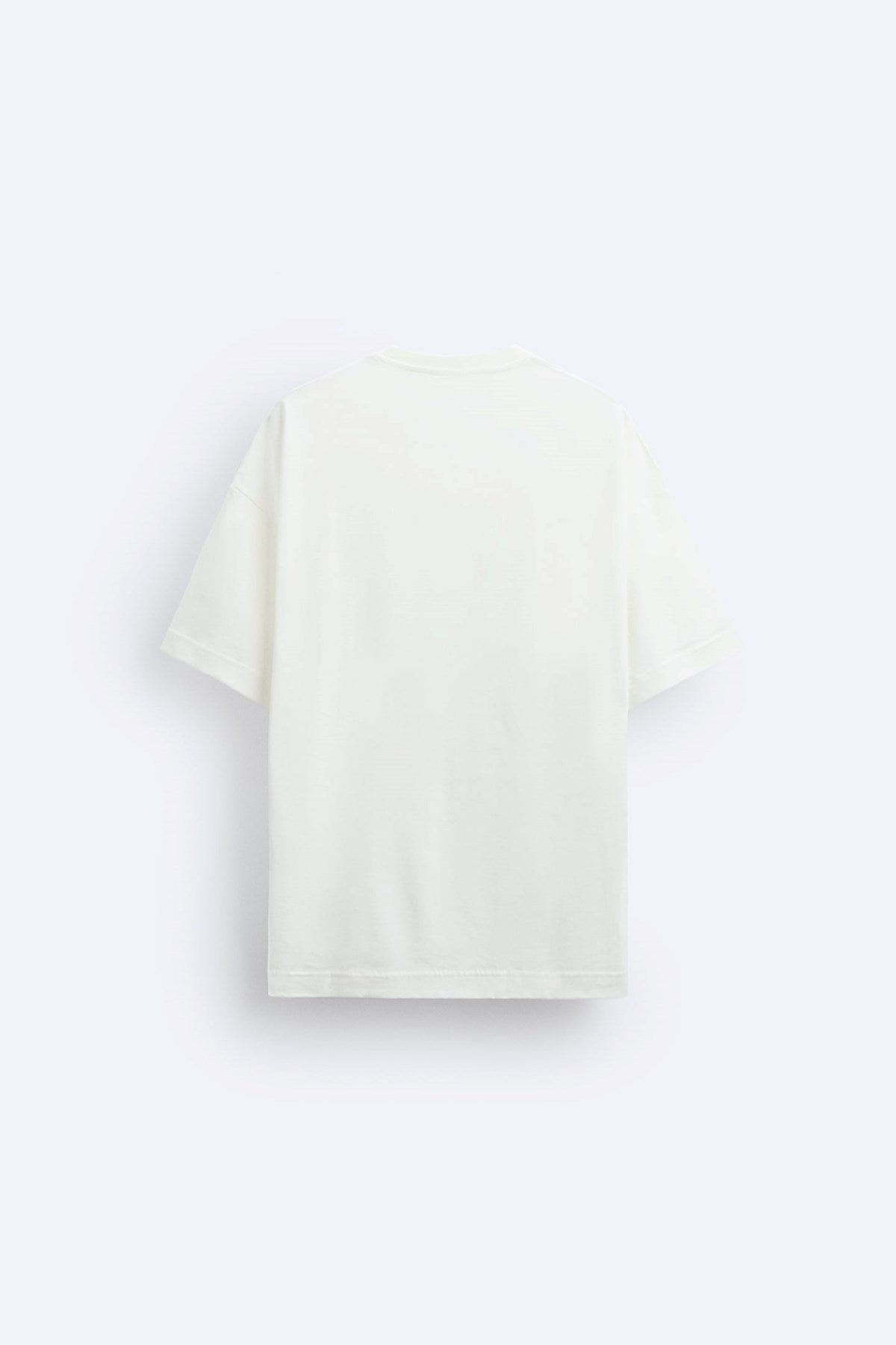 Bisiklet Yaka This İs Based On Real Life Story Baskılı Oversize Beyaz Erkek T-shirt