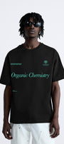 Bisiklet Yaka Organik Chernistry Baskılı Oversize Erkek T-shirt