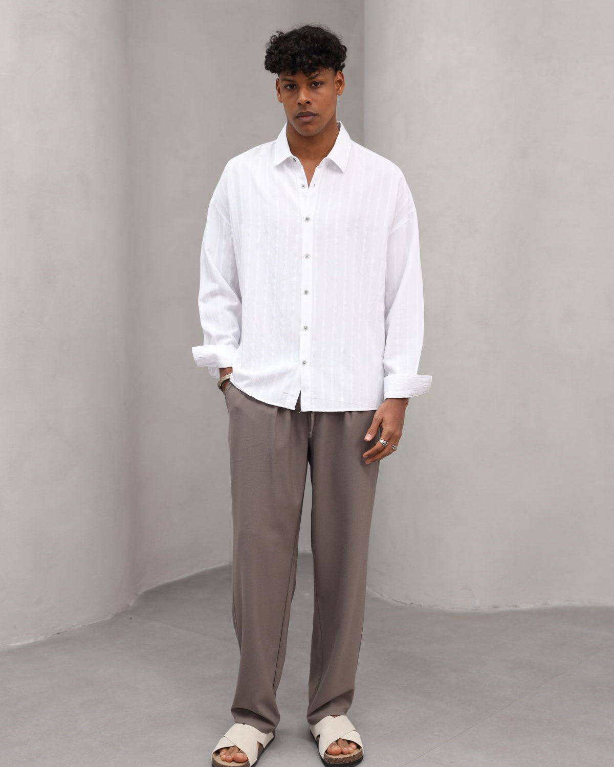 Rahat Kesim Lastikli Erkek Günlük Pantolon