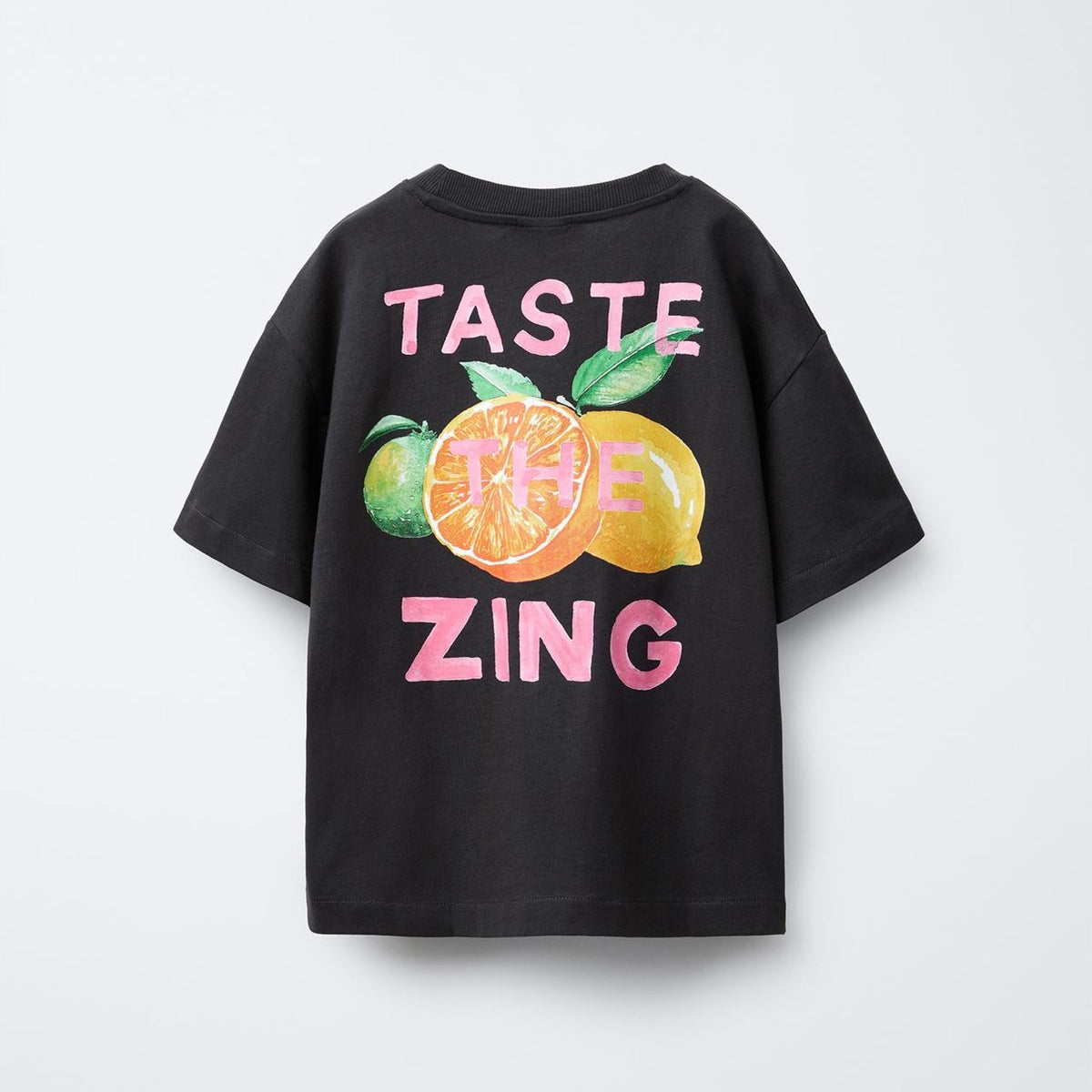 Taste Zing Baskılı Kız Çocuk %100 Pamuk Tişört
