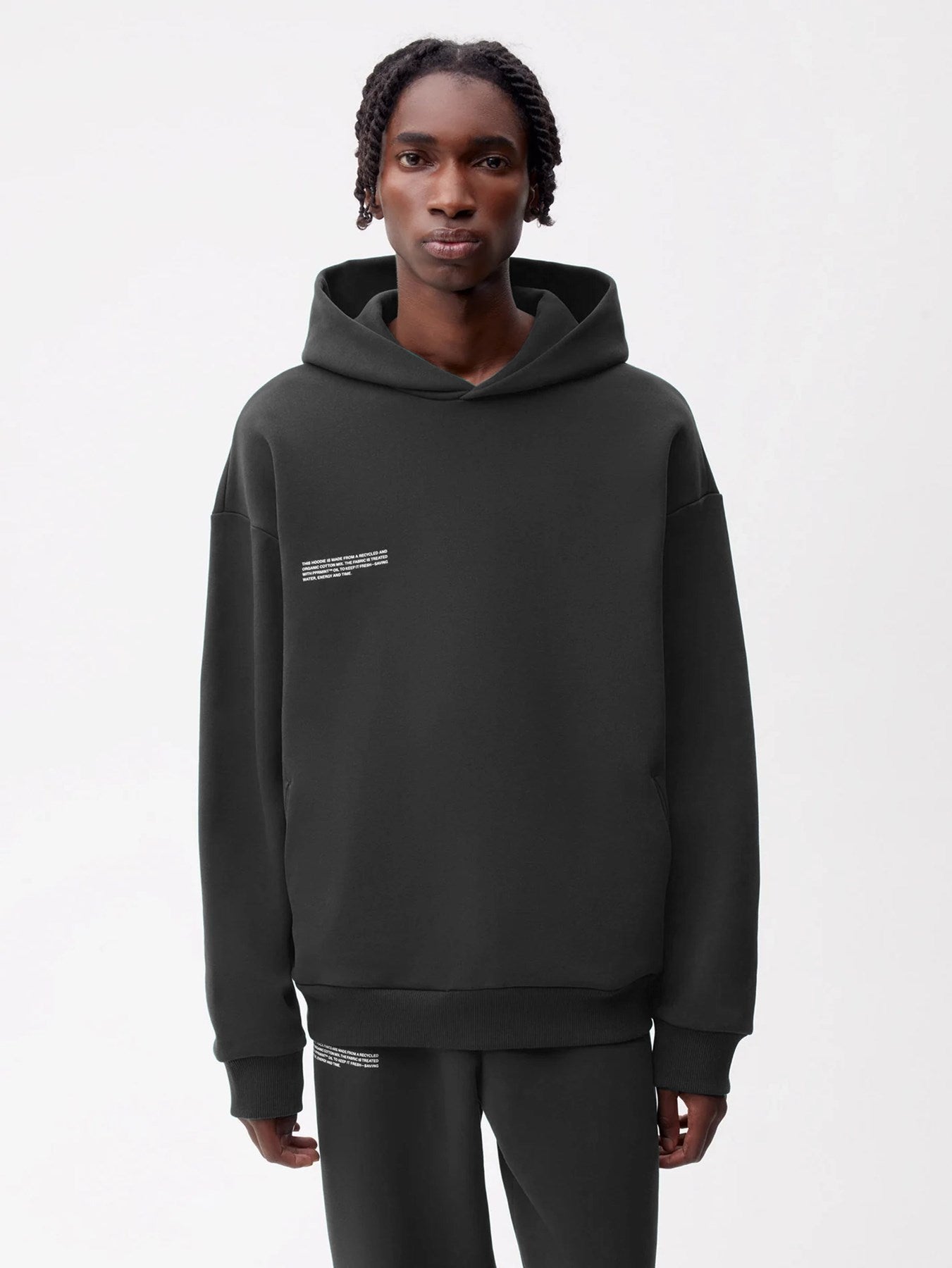 Füme Unisex Kapüşonlu Nature Concept Baskılı Oversize Hoodie Sweatshirt