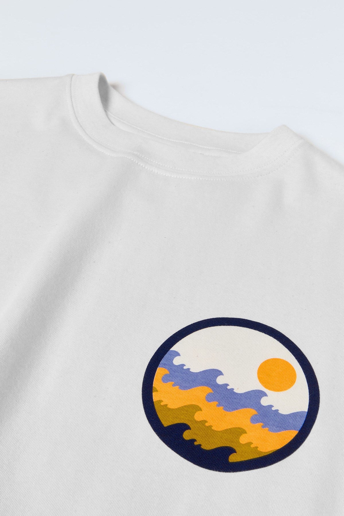 Rise Enjoy yazılı Gün Batımı Tasarım Baskılı Beyaz Çocuk T-Shirt