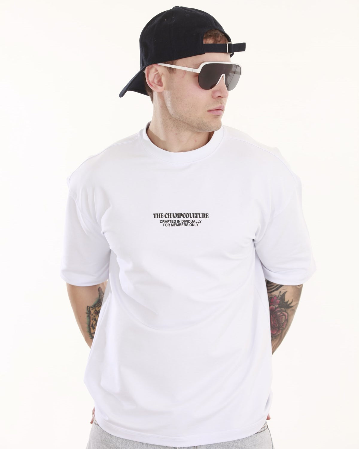 Bisiklet Yaka Oversize Erkek T-shirt