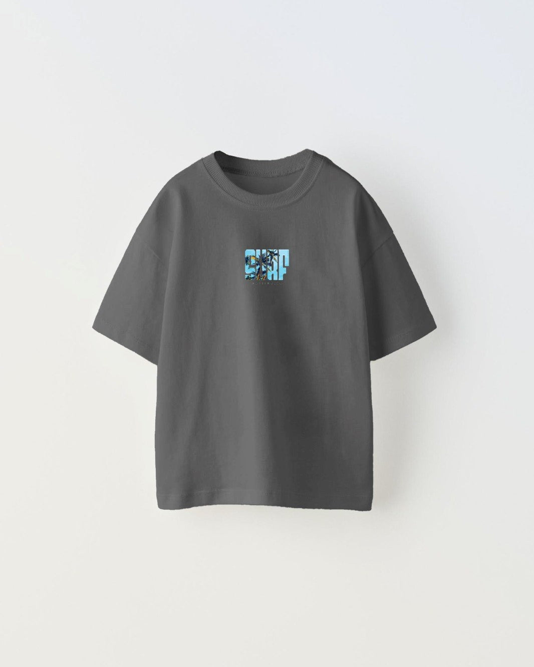 Surf California Yazılı Baskılı Füme Çocuk T-shirt