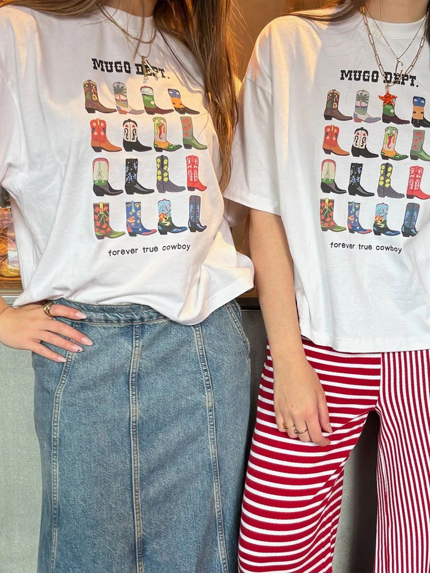 Kadın Western Ruhunu Taşıyan Forever Cowboy Tişört