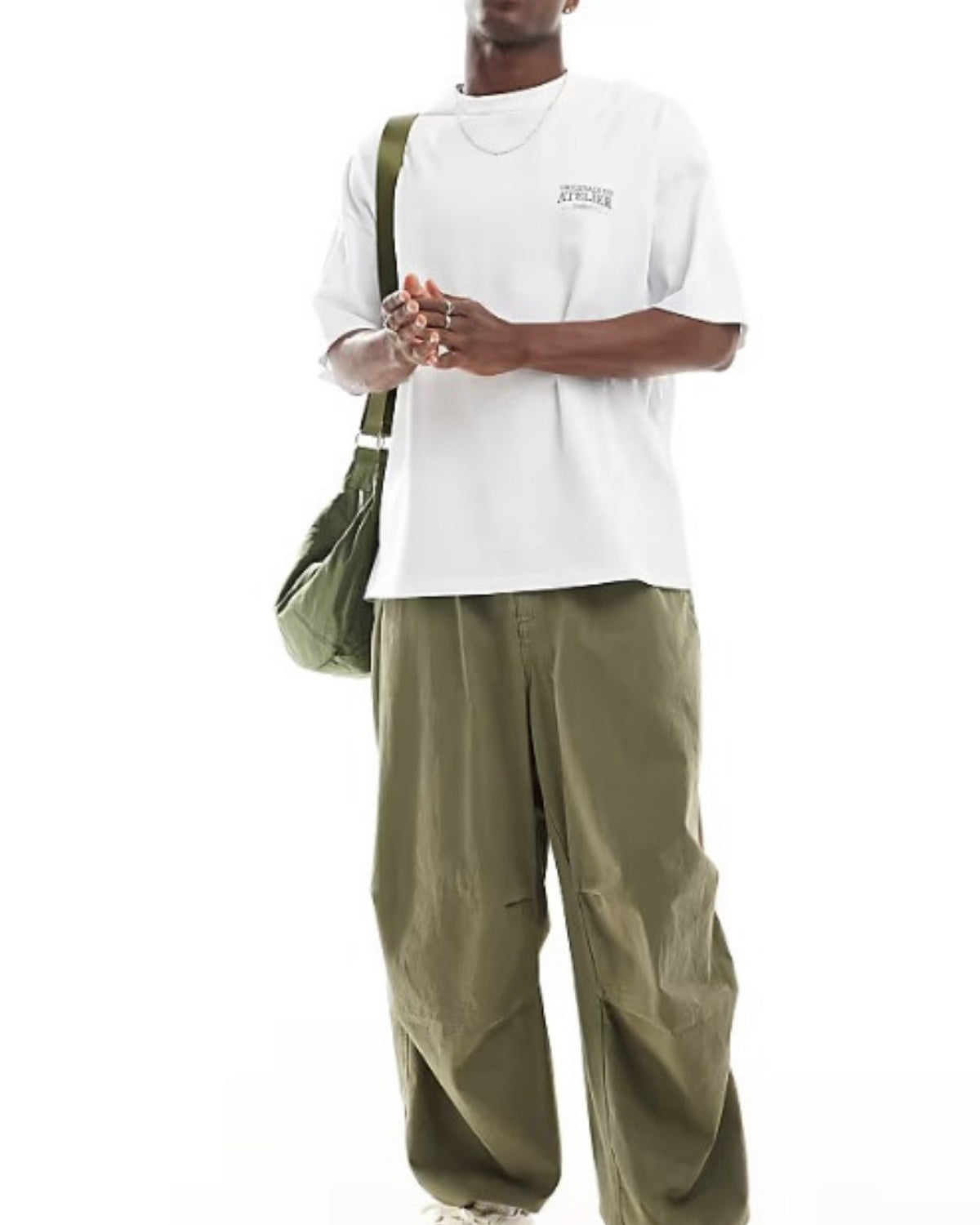 Büyük Beden Erkek Tişört %100 Pamuk Beyaz Oversize Yazlık