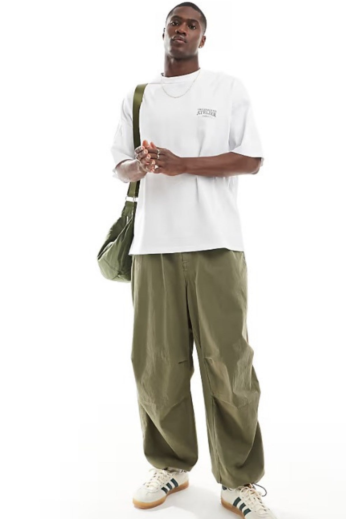 Büyük Beden Erkek Tişört %100 Pamuk Beyaz Oversize Yazlık