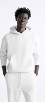 3'lü Paket Kapüşonlu İçi Polar Oversize Hoodie Sweatshirt/ Siyah-Beyaz-Pembe