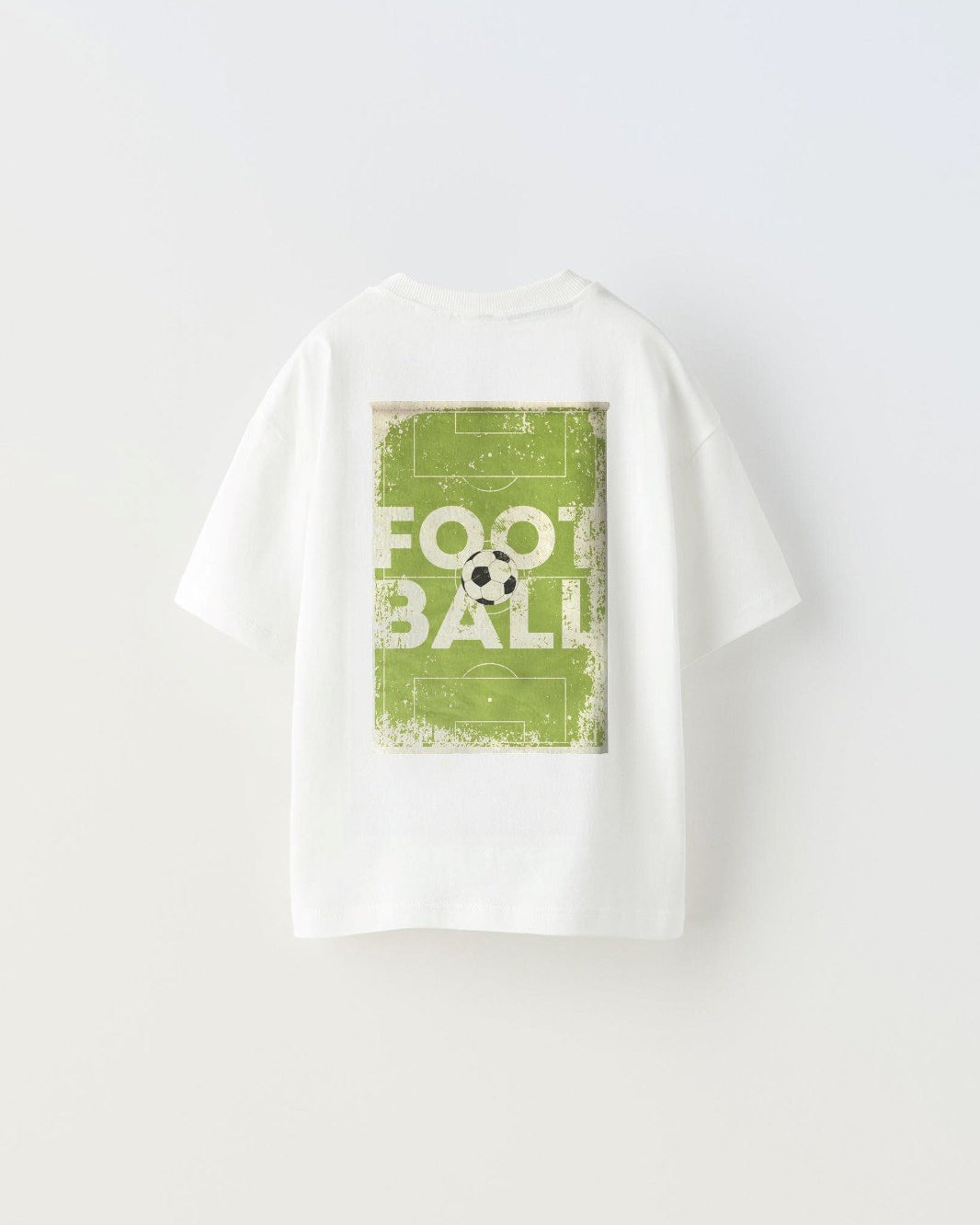 Believe Yazılı Futbol Tasarım Baskılı Beyaz Çocuk T-shirt