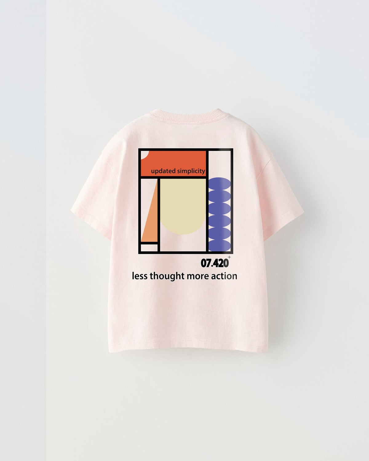 Updated Simplicity Yazılı Desen Tasarım Baskılı Pembe Çocuk T-Shirt