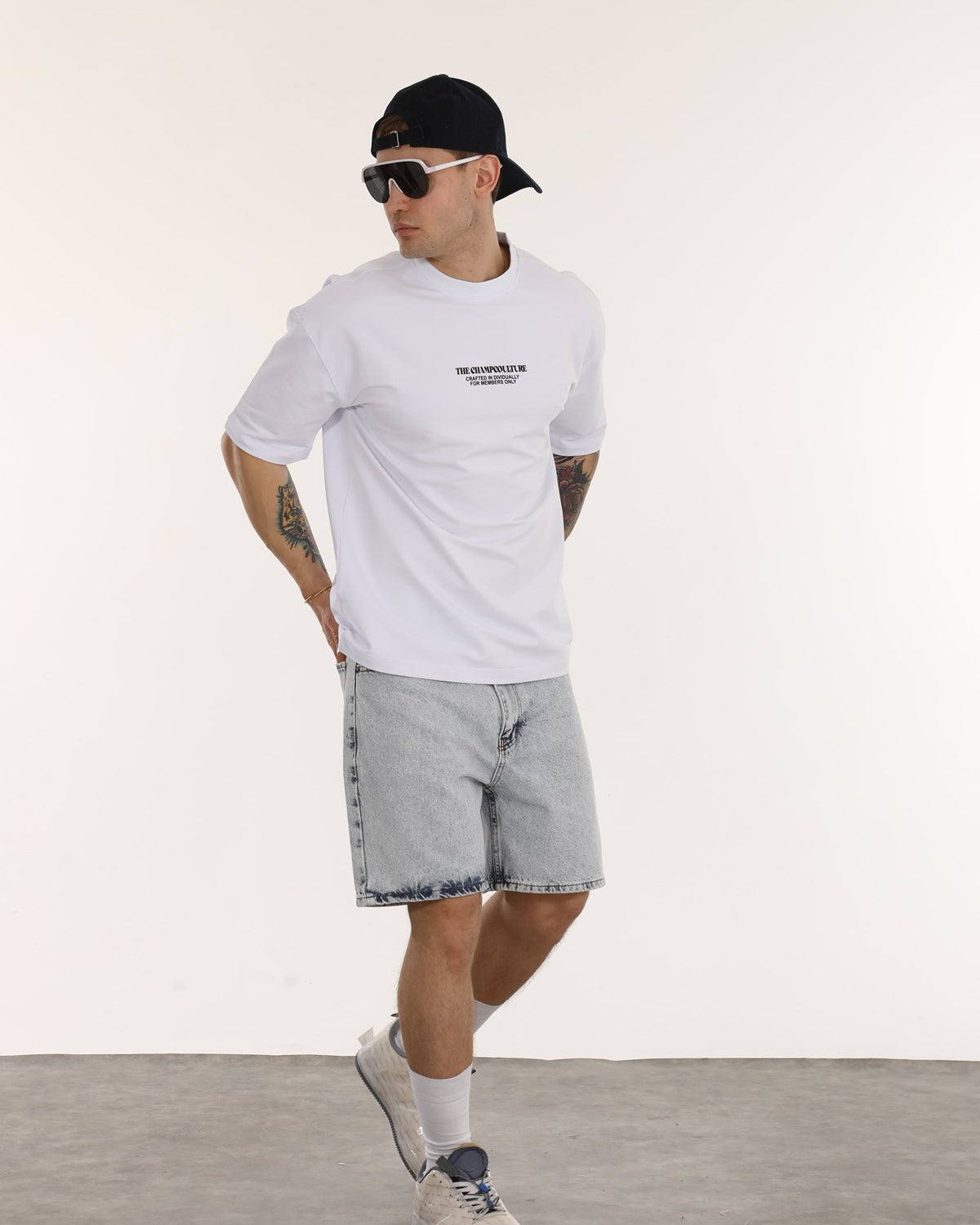 Bisiklet Yaka Oversize Erkek T-shirt