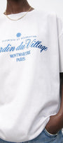 Montmartre Paris Yazılı Kadın Beyaz T-Shirt