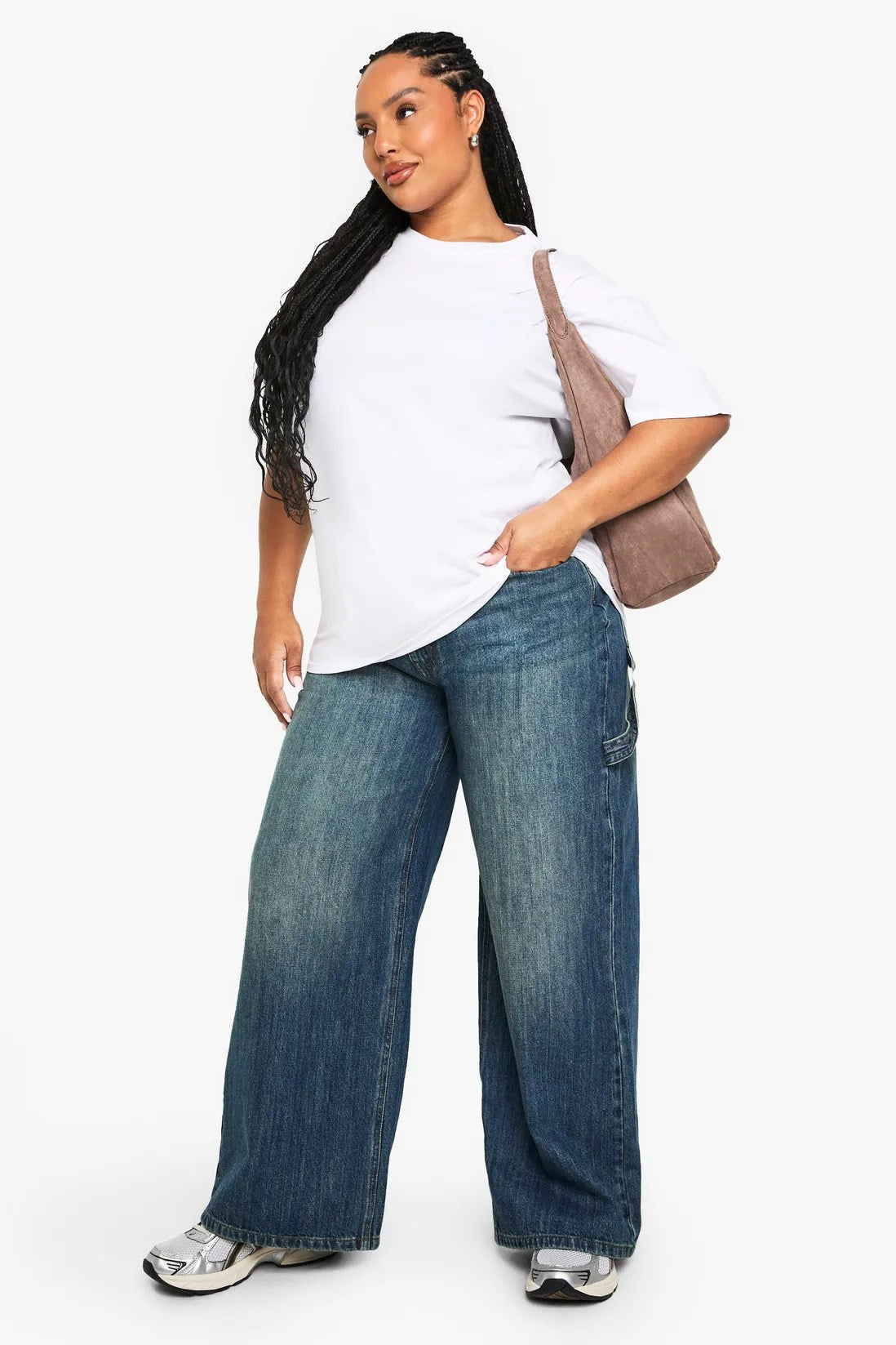 Büyük Beden Kadın Tişört %100 Pamuk Nevada Nights Baskılı Beyaz Oversize Yazlık