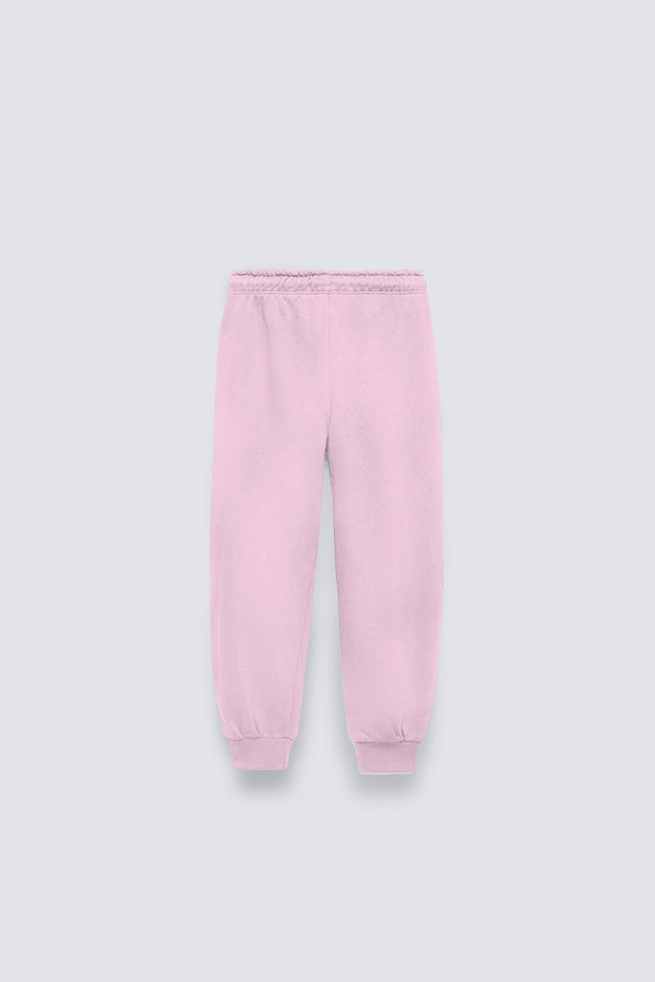 Pembe Beli Lastikli  Paçası Lastikli Pamuklu Nefes Alan Nature Concept Regular Fit Jogger Füme Çocuk