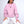 Pembe Unisex Loewe Yüksek Baskı Bisiklet Yaka Oversize Sweatshirt