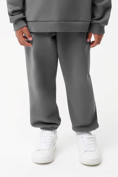 Beli Lastikli  Paçası Lastikli Pamuklu Nefes Alan Nature Concept Regular Fit Jogger Füme Çocuk Eşofm