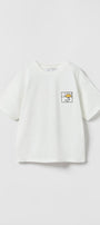 Sea Breeze Sunny Day California Yazılı Güneş Tasarım Baskılı Beyaz Çocuk T-Shirt