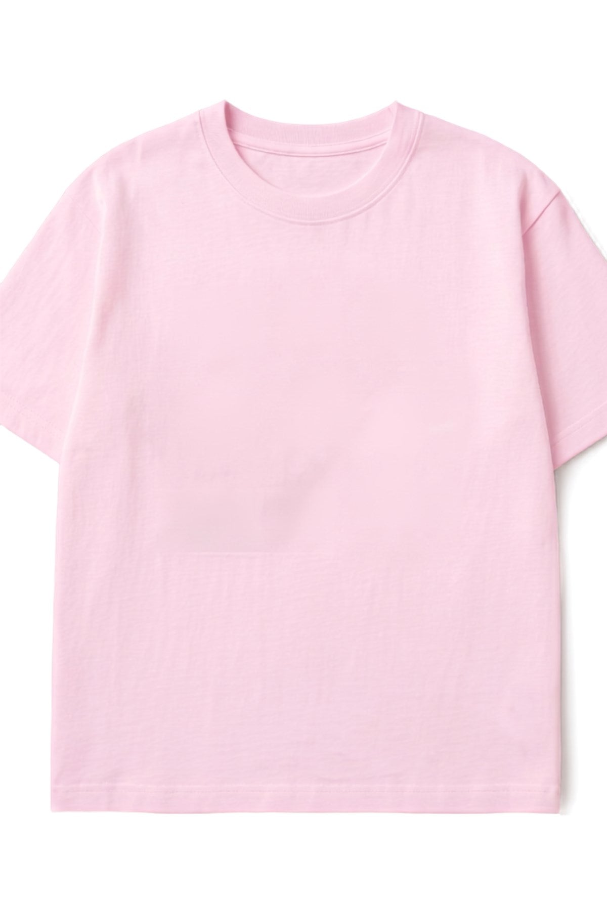 Kadın Oversize Tişört Watermelon Mood Baskılı Pembe – Bisiklet Yaka, Rahat Kalıp, %100 Pamuk