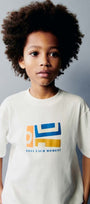 Feel Each Moment Yazılı Desen Baskılı Beyaz Çocuk T-Shirt