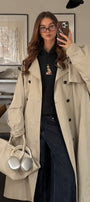 Kadın Oversize Hoodie City Walk Baskılı Siyah – Kapüşonlu, Kanguru Cepli, 3 İplik Polar