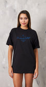 Montmartre Paris Yazılı Kadın Siyah T-Shirt