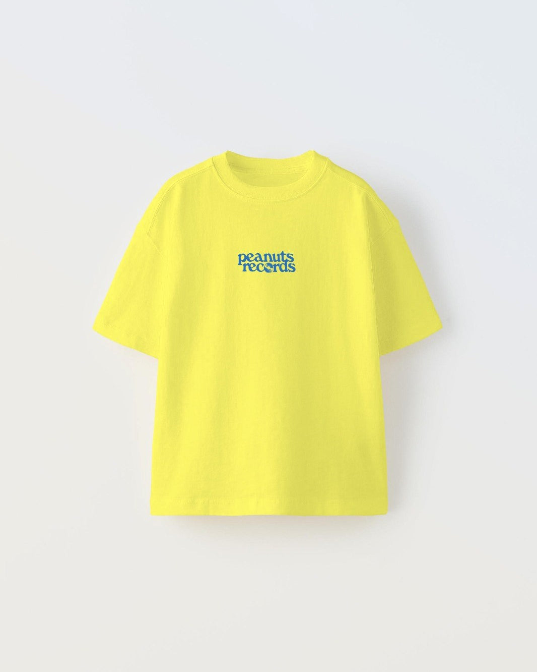 Peanuts Records Baskılı Sarı Kız Çocuk T-shirt 