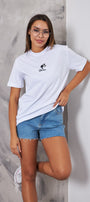 Barbie Tasarım Baskılı Beyaz Kadın T-Shirt