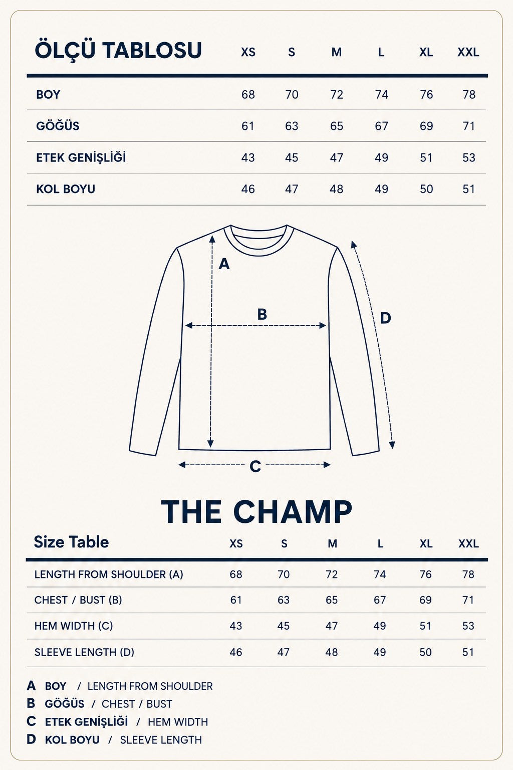 Kadın Oversize Sweatshirt Paradise Varsity Kabartma Baskılı Marine – Bisiklet Yaka, 3 İplik Şardonlu Polar