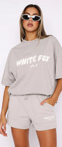 White Fox Kadın Taş Vol 3 Yazılı Offstage Short