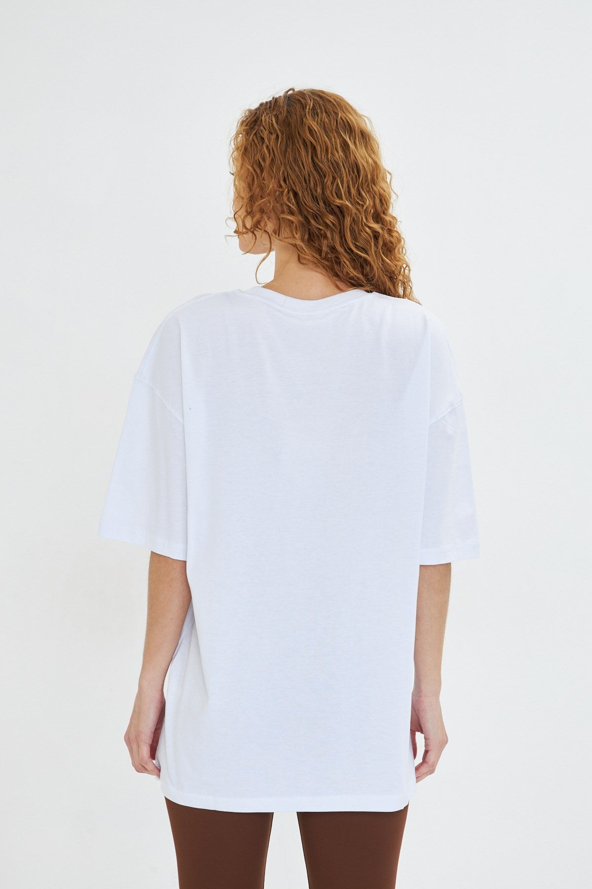 Kadın Vogue  Baskılı %100 Pamuk Oversize Kadın Tişört