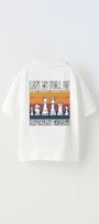 Life is Full Of Important Choices Yazılı Satranç Tasarım Baskılı Beyaz Erkek Çocuk T-Shirt