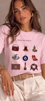 Kadın Oversize Tişört Turkish Girl Wishlist Baskılı Pembe – Bisiklet Yaka, Rahat Kalıp, %100 Pamuk