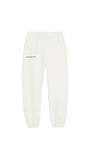 Beli Lastikli Paçası Lastikli Pamuklu Nefes Alan Nature Concept Regular Fit Jogger Beyaz Eşofman Alt
