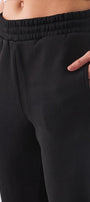 Unisex Oversize Eşofman Takımı Champ & Leisure Baskılı Siyah–3 İplik Polar, Kapüşonlu Üst, Lastikli Alt