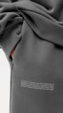 Beli Lastikli  Paçası Lastikli Pamuklu Nefes Alan Nature Concept Regular Fit Jogger Füme Çocuk Eşofm