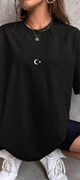 Unisex Oversize Tişört Legend of Türkiye Baskılı Siyah – Bisiklet Yaka, Rahat Kalıp, %100 Pamuk