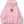 Kapüşonlu İçi Polar Satranç Cartoon Baskılı Pembe Unisex Oversize Hoodie Sweatshirt